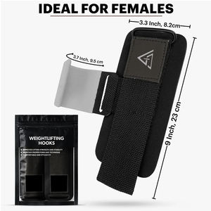 Poignées de musculation robustes, crochets de musculation, sangles de poignet de musculation robustes, crochets de musculation avec rembourrage - Product Image 6