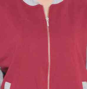 Chaquetas universitarias de fabricante para mujer Chaqueta de talla grande para mujer con logotipo bordado por el cliente de lana de alta visibilidad de su marca - Product Image 6