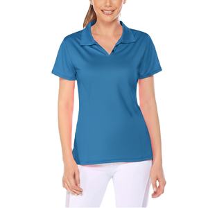T-shirt de performance pour femme, tricoté, uni, séchage rapide, respirant, vêtement de sport à manches courtes pour le golf et le tennis, vente en gros, logo personnalisé - Product Image 1