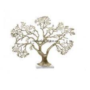 Escultura de aspecto atractivo de diseñador de árbol chapado en oro hecho de metal de calidad superior con detalles intrincados a precio competitivo - Product Image 3