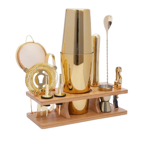 Shaker à cocktail durable avec pinces Shaker à boisson de bar à passoire intégrée Ensemble d'outils de bar Fabrication en Inde - Product Image 3