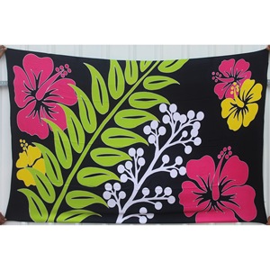 Pareos Hawaianos Pintados a Mano 100% Rayón de Alta Calidad, Ropa de Playa Personalizada al por Mayor, Cubierta para las Islas del Pacífico Asiático HPMU011-01-180 - Product Image 1