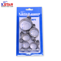 Colliers de serrage réglables en acier inoxydable robustes pour tubes et tuyaux, colliers de serrage haut de gamme pour flexibles, kit de colliers de serrage à boulon en T en acier inoxydable