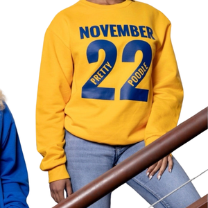 22 de noviembre Pretty Poodle Sudadera Suave Premium Algodón Cuello redondo Bordado Sigma Gamma Rho Sorority Ropa para mujeres - Product Image 4