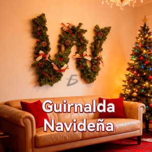 Lussuosa Ghirlanda Natalizia da 2,7 m con Fogliame Artificiale in PVC, Fiocchi Rossi e Bianchi, Frutta Candita e Fragole Rosse per Feste - Product Image 4