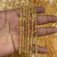 Citrine naturelle de 5 mm à 7 mm, perles rondes lisses jaunes de haute qualité pour la fabrication de bijoux, JAIPURI GEMS, plus de 50 ans d'expérience