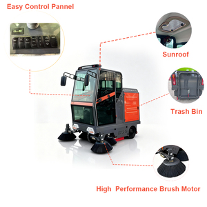 New 48V công nghiệp điện Ride-on tầng Sweeper xe cho đường và đường phố làm sạch nhà Máy Giá - Product Image 3