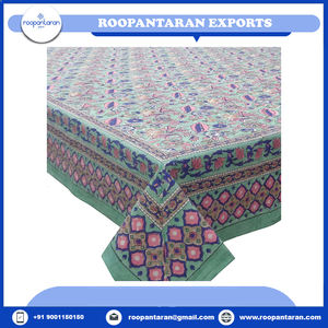 Best Quality Indian Manufacturer <b>Black</b> Pure Cotton Jacquard 180x340cm Rectangle Customizable Hand Block Printed Timeless - Product Image 2