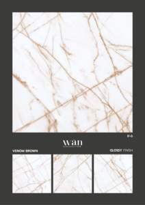 Statuario Carrelage en porcelaine brillante 600x600mm Design en marbre blanc Carrelages de sol et de mur antidérapants de qualité supérieure pour usage intérieur - Product Image 3