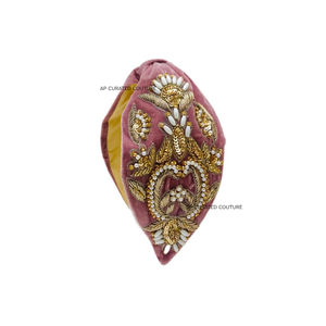 Conception à thème sur mesure 2025 arrivée Turban bandeau indien perlage brodé à la main mode femmes AP organisé Couture fête - Product Image 3