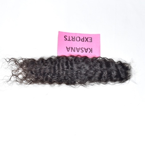 Extensions de cheveux humains en gros, 2*6 HD Closure, 100% vierges Remy indiens, couleur naturelle, cuticules alignées, Full Lace, pose facile, Deep Wave - Product Image 4