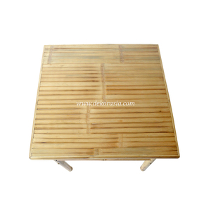Table de salon moderne de luxe en bambou convertible et pliable avec un design carré pour une utilisation dans le salon - Product Image 6