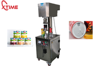 Machine de scellage semi-automatique pour boîtes de conserve et bocaux en plastique, scelleuse manuelle à prix d'usine