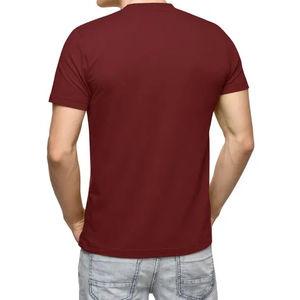 T-shirt de sport musculaire pour homme, tissu de haute qualité, uni, personnalisable avec logo imprimé, vêtements décontractés pour homme - Product Image 5