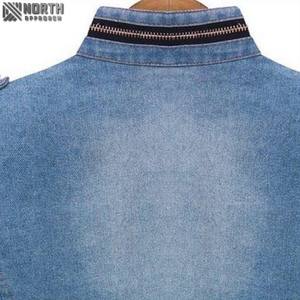 Vente en gros de vestes en jean personnalisées avec votre propre logo à impression numérique pour hommes et de manteaux de vestes en jean pour hommes pour femmes - Product Image 5