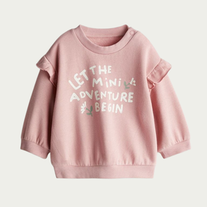 Sweat-shirt en coton à demi-fermeture éclair pour bébé Fabricant OEM personnalisé unisexe doux et respirant Vente en gros de vêtements pour bébé - Product Image 4