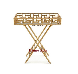 Plateau de service en verre et en métal avec support Taille et forme personnalisées Plateau de service de bonbons pour les événements de mariage - Product Image 5