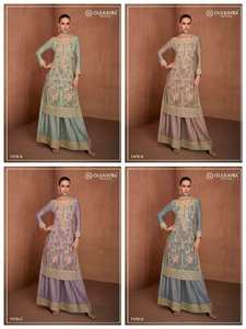 ชุดเดรสยอดนิยมสวยงามชุดเดรสจีออแกตต์ชุดซอลวอร์และดูเวตตาพร้อมชุดปักเลื่อมสะท้อนแสงทั่วโลก - Product Image 6