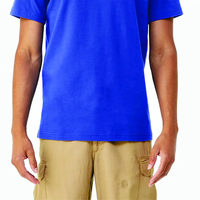 Camisetas de tendencia superior para hombre Ropa deportiva de manga Lisa 100% Algodón Tallas grandes Venta al por mayor Diseño de camiseta lisa