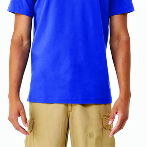 T-shirts tendance pour hommes Vêtements de sport à manches unies 100% coton Grande taille Vente en gros de t-shirts unis - Product Image 6