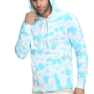 Regular Fit Ligero Hombres Tie Dye Sudaderas con capucha 100% Algodón Invierno Cómodo Logotipo personalizado Ropa informal - Product Image 3