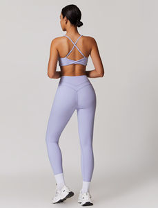 Ventes en gros de ensembles de yoga pour femmes, logo personnalisé, solides, décontractés, d'hiver, 100% coton satiné, respirant, séchage rapide, écologiques, vêtements de sport - Product Image 3