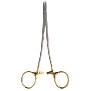 Pinzas quirúrgicas manuales al por mayor de 12 cm, portaagujas Sarot con punta serrada, insertos de carburo de tungsteno, acero inoxidable de alta calidad - Product Image 6