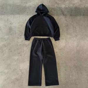 Sweat-shirt ample uni épais 500/400 g/m², sweat-shirt en coton pour homme, sweat-shirt en molleton surdimensionné, fabricant de sweat-shirt personnalisé, sweat-shirt lourd, sweat-shirt court - Product Image 1