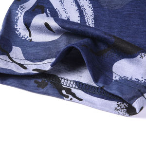 Camiseta de algodón 100% de camuflaje azul para hombre de la mejor calidad, camiseta informal de manga corta, técnica de lavado de gran tamaño, diseño en blanco fabricado - Product Image 5