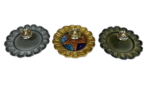 Quemador de incienso de metal con diseño étnico ideal para regalar en ocasiones espirituales o necesidades de mejora de la decoración del hogar - Product Image 2