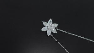 ตามใบรับรอง IGI สร้อยคอเพชรสำหรับปลูกในห้องปฏิบัติการลูกแพร์ทอง14K 18K หรูหราและสร้อยคอสไตล์มินิมอลสำหรับงานเลี้ยงและของขวัญแต่งงาน - Product Image 3