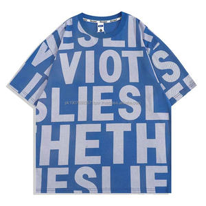 T-shirts personnalisés imprimés sur toute la surface, haute qualité, 100% coton, t-shirt à épaules tombantes - Product Image 4