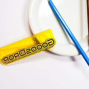 מותאם אישית ברורה סרגל אקריליק שקוף צבע מסוגנן מדידה אביזר בית הספר אביזר מספק אישית - Product Image 3