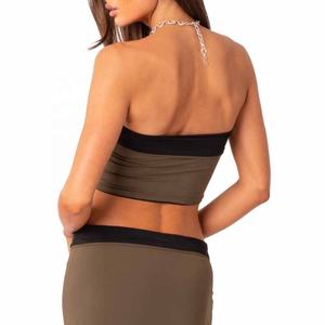 Usine Fabricant Tube Tops Sans Couture Dames Sans Bretelles Tube Tops Haute Qualité Sportswear Yoga Top - Product Image 2