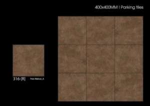 Dalles de parking extérieures robustes et résistantes aux intempéries 40x40cm 400x400mm, revêtement de sol en céramique mate pour allées et parkings - Product Image 5