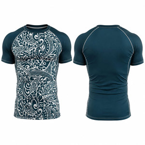 Chemise à manches courtes pour homme, imprimé tribal, séchage rapide, polyester, pour activités de plein air - Product Image 1