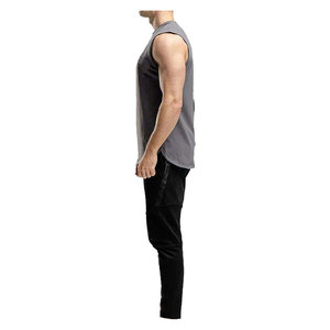 Fournisseur OEM Logo personnalisé hommes débardeur coupe ajustée sans manches vêtements de sport côtelé entraînement Singlet respirant vêtements d'été - Product Image 4