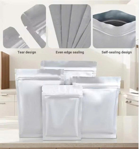 Customized origin Printed Little Flat Pouch Soft Touch Zipper Top Mylar Bag <b>PET</b> Plastic For Nut Rice Sugar Storage Smell Proof - Product Image 1