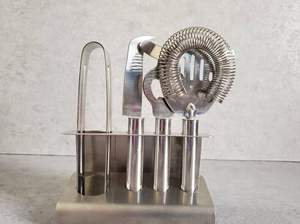 Elegante Juego de Herramientas de Bar de Metal Ecológico, Accesorios Decorativos de Acero Inoxidable para Mixología, para un Hogar Moderno y Ecológico - Product Image 5