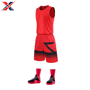 Maillot de basket-ball de vente chaude uniforme d'équipe sportive réversible ensemble d'uniformes de basket-ball d'entraînement d'équipe respirants - Product Image 4