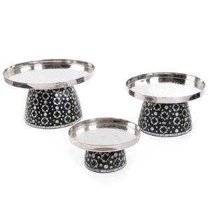 HOT SELLER Best <b>Price</b> Mother Of Pearl Inlay Cake Stand Restaurant Hotel Supplies for Ramadan Eid Holiday <b>Resin</b> <b>Epoxy</b> Mold - Product Image 4