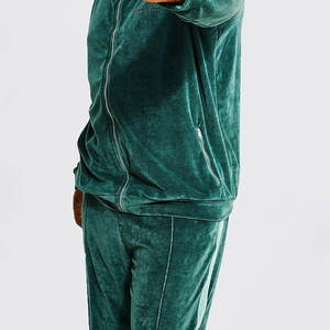 Chándales de Terciopelo de Alta Calidad Personalizados para Hombre, Ropa Deportiva de Diseño Personalizado, Marca Privada, Chándal Deportivo Masculino - Product Image 3