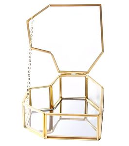 Boîte de rangement pour bijoux de haute qualité en verre et laiton, style vintage, design gravé, taille personnalisée, pour la décoration de la maison - Product Image 6