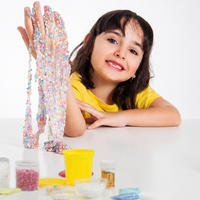 Kit de slime DIY EPT pour enfants, slime qui brille dans le noir, ensemble de fabrication de slime, expérience scientifique STEM, jouet avec des perles en mousse pour garçons et filles de 8 ans et plus
