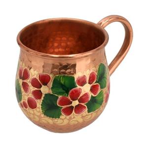 Hand-Painted Copper Mug - Product Image 1