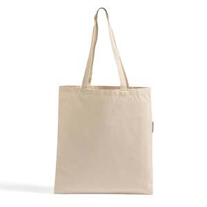 Medium Organic Cotton Heavy Canvas Tote <b>Bags</b> <b>Long</b> Eco-Friendly Recyclable Flat Bottom for Daily Use Advertising Plain OR200 - Product Image 1