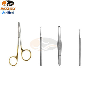 Ensemble d'instruments de blepharoplastie JACKBILLY - Kit de chirurgie plastique pour la chirurgie des paupières, acier inoxydable de haute qualité, manuel, certifié CE MOL - Product Image 3