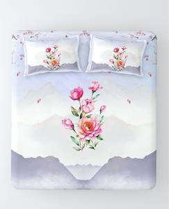 Juego de Sábanas de 3 Piezas de Algodón Orgánico, Costura Plegada, Ecológico, Sábana Plana + 2 Fundas de Almohada - Product Image 1