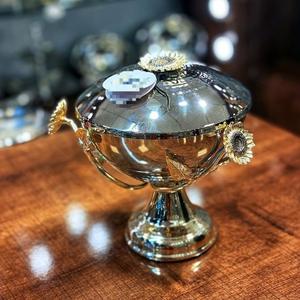 ชามเสิร์ฟขนม/ช็อคโกแลต สแตนเลสสตีลหรูหรา ผลิตตามสั่ง เป็นมิตรกับสิ่งแวดล้อม สำหรับงานเลี้ยง/งานดินเนอร์ ของตกแต่งโต๊ะอาหาร สีทอง - Product Image 5