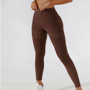 Etiqueta privada Mujeres Levantamiento Fitness Leggings Cintura alta Control de barriga Mujeres Levantamiento Fitness Leggings Suministro al por mayor - Product Image 3